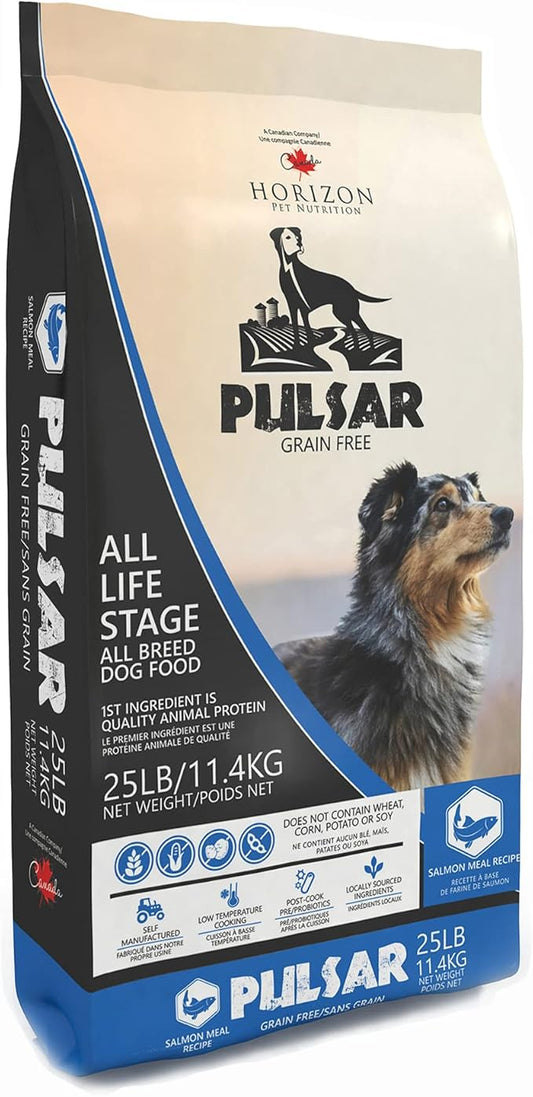 Pulsar Horizon PET Nutrition Grain Free, Non GMO, Meat Dense All Life Stage Dry Dog Food, 25 lb, (HRN-012)