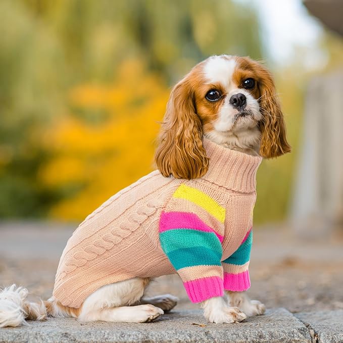 XXL Dog Sweaters Stretchy, Turtleneck Knit Sweater for Extra Large Dogs, Sweaters for Large Size Dogs, Warm Christmas Big Dog Sweater Golden Retriever, Labrador, Rottweiler XXL