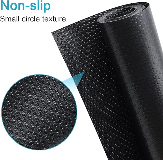 Reptile Carpet Bedding, 17.7 x 78.7 Inches Cuttable Reptile Terrarium Substrate Liner, Bearded Dragon Tank Accessories, Reptile Tank Mat for Leopard Gecko, Lizard, Snake and Tortoise, Black
