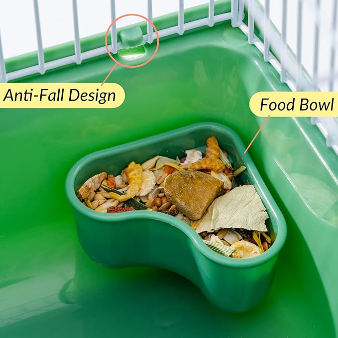 Small Hamster Cage, Hamster Travel Carrier, Travel Cage, Portable, Hand-held, Breathable, Easy to Clean Carry, for Short Trip, Visit to The Pet Clinic, for Small Size Hamsters, Blue