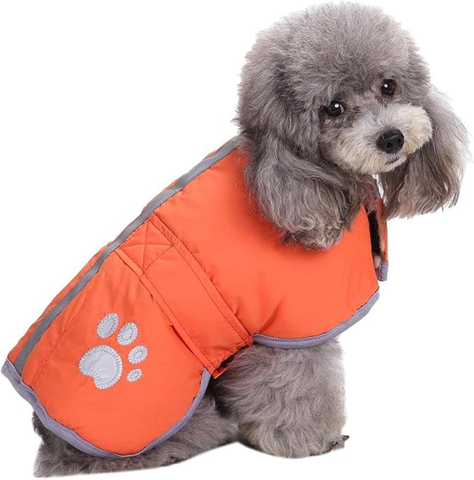 Queenmore Cold Weather Dog Coats Loft Reversible Winter Fleece Dog Vest Waterproof Pet Jacket Available in Extra Small, Small, Medium, Large Extra Large Sizes