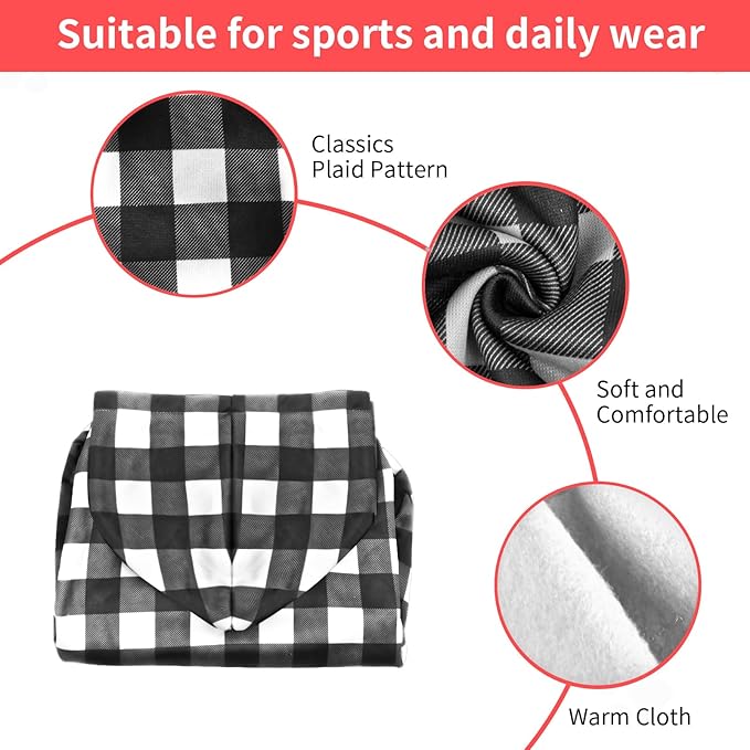 GreenJoy Plaid Dog Sweaters Hoodies Sweatshirts for Dogs Cats, Warm and Soft Cold Weater Coats for Christmas (Black, X-Small)