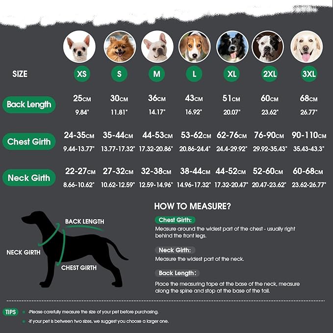 ASENKU Dog Winter Coat, Fleece Doggie Jacket Plaid Reversible Vest Waterproof Windproof Cold Weather Clothes for Small Medium Large Dogs (S, Green)