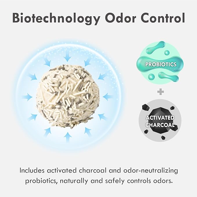 Lady N Pellet Tofu Cat Litter, Strong Clumping Ultra Absorbent, Dust-Free Low Tracking, Enviro-probiotic and Activated Carbon for Odor Control 18lb (2 Packs Unscented)