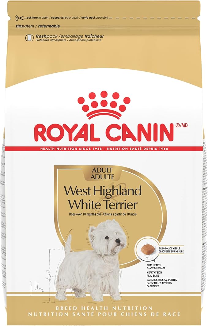 Royal Canin West Highland White Terrier Adult Breed Specific Dry Dog Food, 10 lb bag