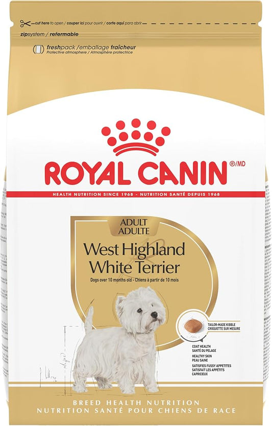 Royal Canin West Highland White Terrier Adult Breed Specific Dry Dog Food, 10 lb bag