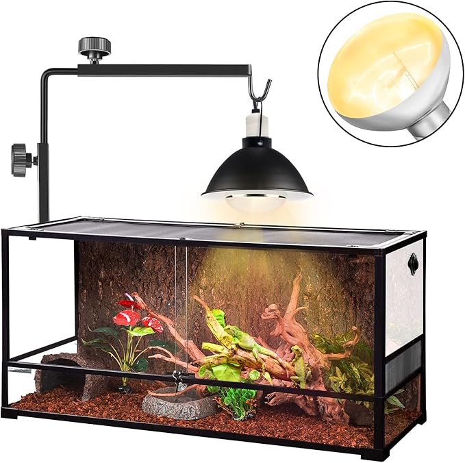 UVA UVB Reptile Light 160W Heat Lamp Bulb, Bearded Dragon Basking Spot Full Spectrum Self-Ballasted Mercury Vapor Bulb for Reptiles and Amphibian