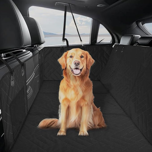 MIROZO Dog Seat Cover,Back Seat Extender for Dogs,600D Heavy Durable Dog Seat Cover Pet seat Cover for Car Pet Backseat Protector,Large Space Travel Bed with 3-Fold Bottom for Full Size SUV Truck