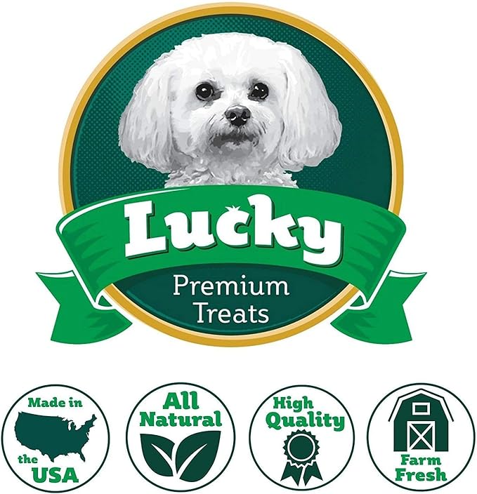 Lucky Premium Treats Tuna Jerky Straws All Natural Tuna Jerky Dog & Cat Treats, Rich Source of Omega-3 (7 oz)