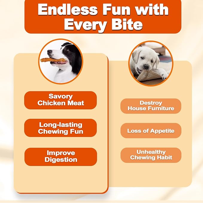 Amzey 24OZ Chicken Wrapped Rawhides Dogs Treats, Rawhide Twist Chicken Hide Sticks, Puppy Training Snacks Sticks Dog Chews, All Natural 4 Resealable Bags, Total 1.5lb