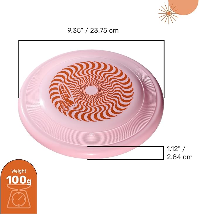 Wham-O Frisbee Fastback Flying Disc, 9.35 Inch Dog-Friendly Lightweight Toy for Professional Players Outdoor Beach Park Backyard Game - 100g