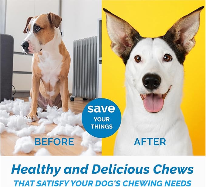 Assorted Natural Dog Chews - Lamb, Beef, Pork & Chicken Jerky Mixed Dog Treats, Digestible Gluten Free Chews, Long Lasting, Medium & Large Breeds Variety Pack | 2 lb