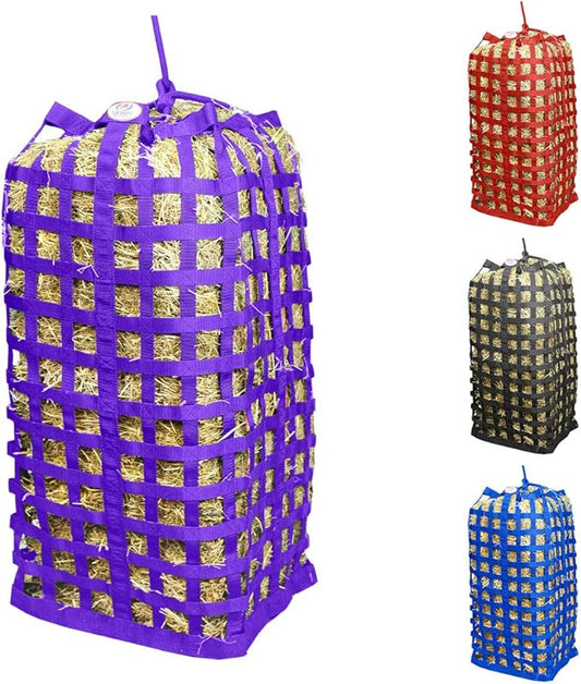 Derby Originals XL Go Around Slow Feeder Horse Hay Bag with Super Tough Bottom and 1 Year Warranty, Purple, 71-7132-PUR