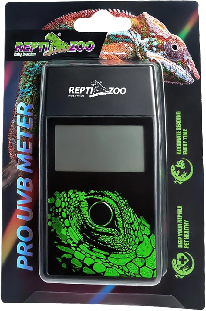 REPTI ZOO UVB Index Meter Handheld Reptile Lamp UV Detector, Digital UVB Tester Reptile Accessories for Reptile Lamp Bulb UVB Testing