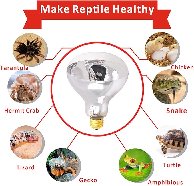 Aiicioo UVB Reptile Light 100W - UVB Light Bulb for Reptile Mercucry Vapor Bulb Heat Basking Lamp Bulb Full Spectrum UVA UVB All in One Sun Lamp for Bearded Dragon Lizard Turtle