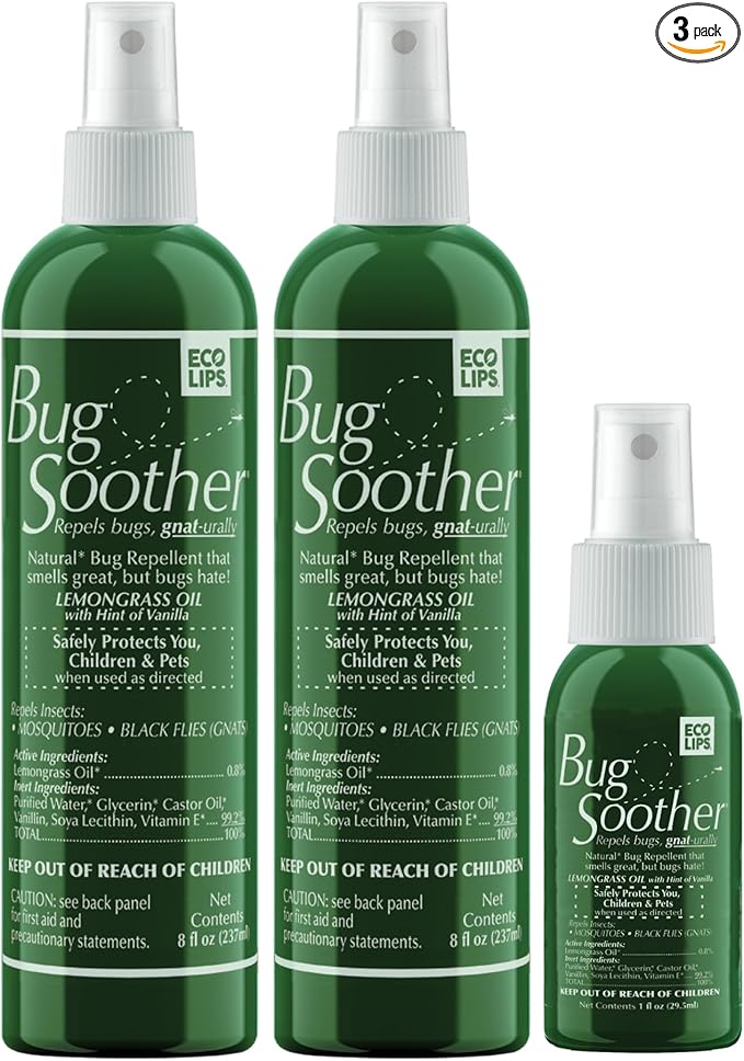 All Natural Bug Soother Bonus Pack - Multi-Pack includes FREE bonus 1 oz. travel size. (2, 8 oz.)