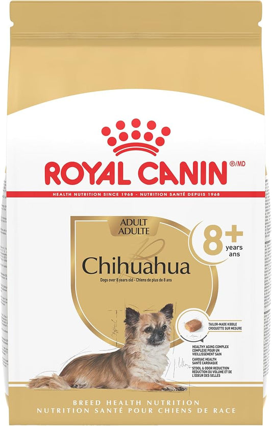Royal Canin Chihuahua Adult 8+ Breed Specific Dry Dog Food for Senior Dogs, 2.5 lb. bag