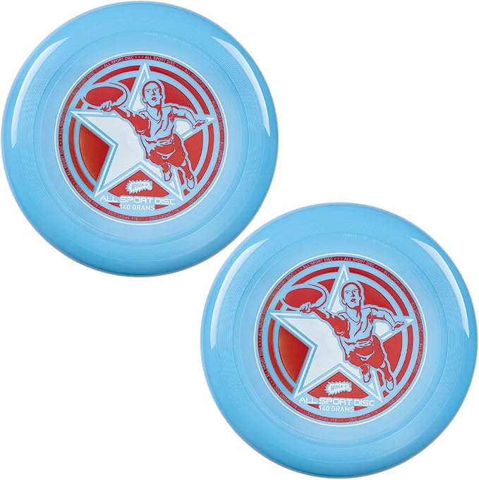 Wham-O Frisbee All Sport Flying Disc 140g, 9.85 Inch, Durable Sports Disc with Non-Slip Grip for Outdoor Games,Team Sports and Family Fun
