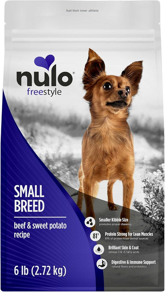 Nulo Freestyle High Protein Small Breed Beef & Sweet Potato Recipe Natural Dry Kibble Dog Food, 6 Pound Bag