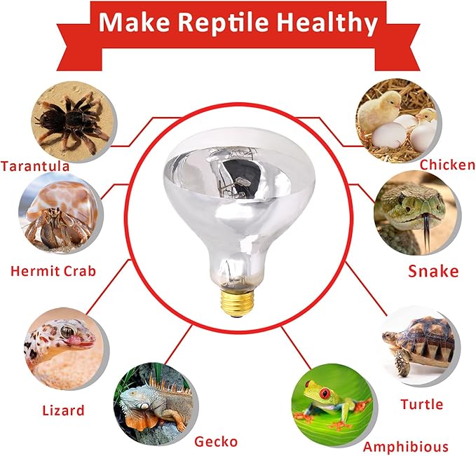 Aiicioo UVB Reptile Light 160W - UVB Light Bulb for Reptile Mercucry Vapor Bulb Heat Basking Lamp Bulb Full Spectrum UVA UVB All in One Sun Lamp for Bearded Dragon Lizard Turtle