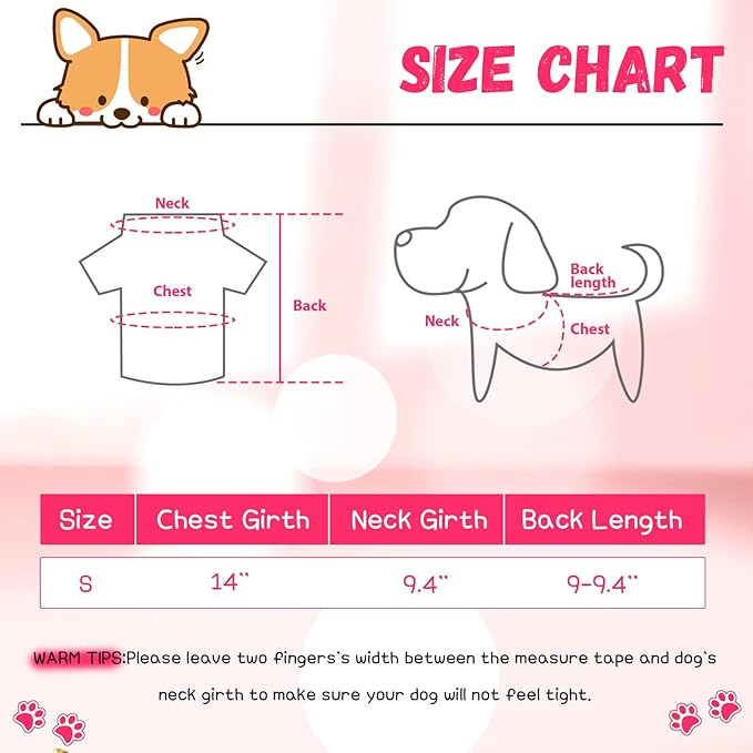 Reginary 8 Pieces Pet Shirts Summer Printed Puppy Dog Shirt Soft Pullover Cute Dog Sweatshirts Puppy Girl Female Clothes Outfits Small Doggie Cats, Size S