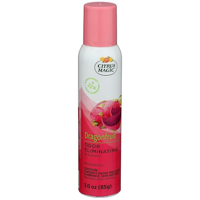 Citrus Magic Odor Eliminating Air Freshener Spray, Dragonfruit, 3-Ounce, Pack of 3