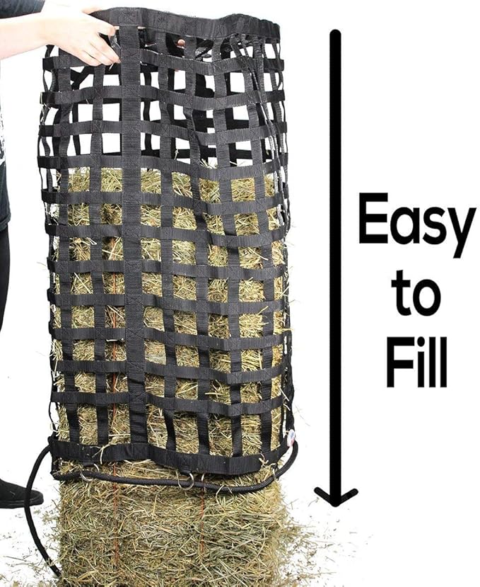 Derby Originals XL Go Around Slow Feeder Horse Hay Bag with Super Tough Bottom and 1 Year Warranty, Red, 71-7132-RED