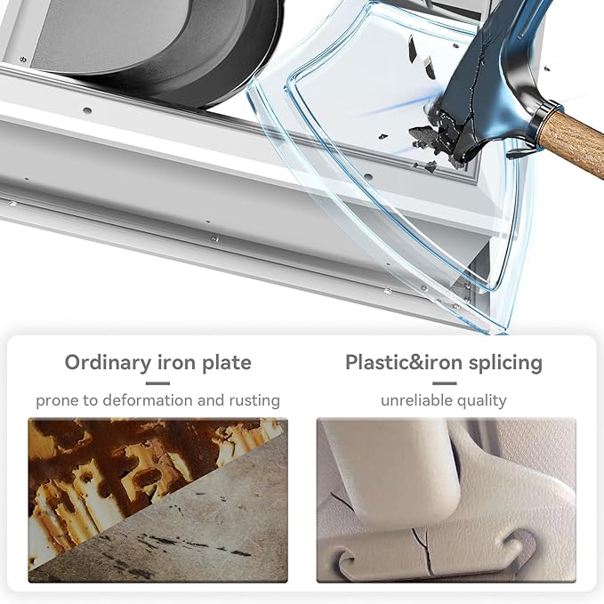 [Petoasis] Heavy Duty Aluminum Dog Door with Lock,3 Flap Insulated Doggie Doors with Installation Manual,Durable and Rust Resistant, Patent: USD1057087S, (Silvery White, Meduim for Door)