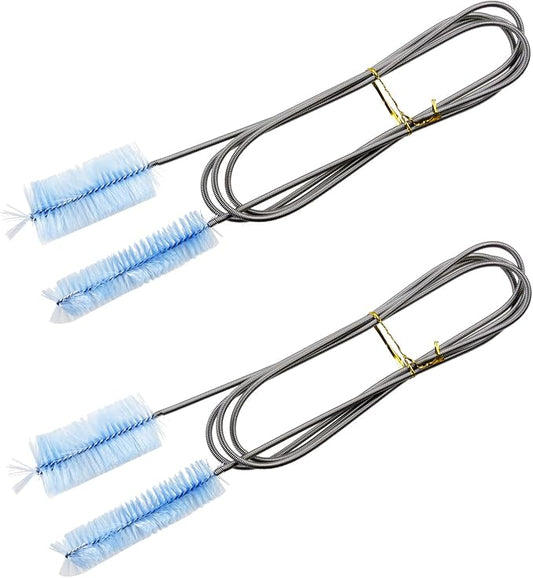 AQUANEAT Fish Tank Cleaning Tools, Aquarium Filter Brushes, Pipe Cleaner for Home Kitchen, Double Ended, 2pcs