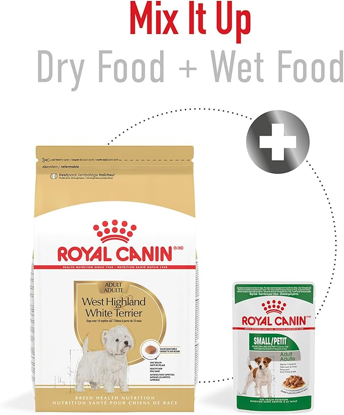 Royal Canin West Highland White Terrier Adult Breed Specific Dry Dog Food, 10 lb bag