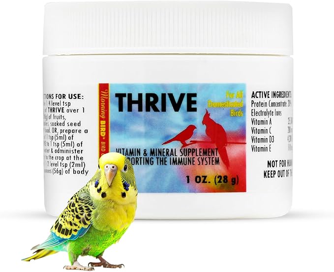 Morning Bird Thrive Nutritious Energy Supplement with Minerals, Vitamins, Amino Acids, Electrolytes, and Protein 1 oz