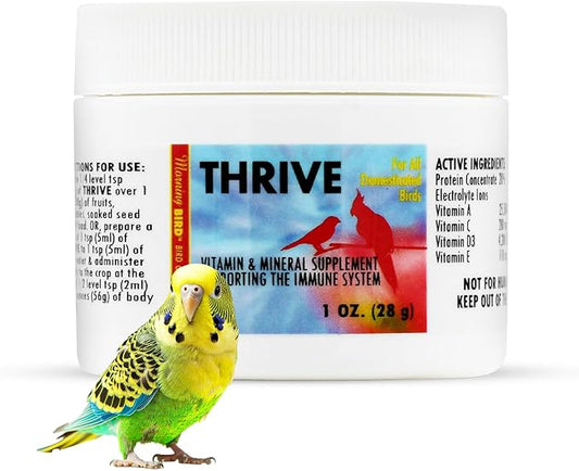 Morning Bird Thrive Nutritious Energy Supplement with Minerals, Vitamins, Amino Acids, Electrolytes, and Protein 1 oz