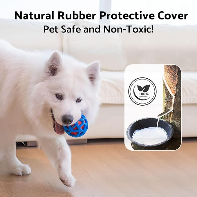 seagi Interactive Dog Toys – Durable Automatic Bouncing & Vibrating Interactive Dog Ball for Smart Play, Motion-Activated Moving Dog Toy for Small/Medium/Large Dogs,USB Rechargeable (Orange)
