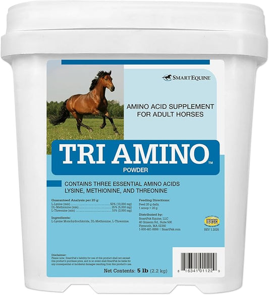 Uckele Tri Amino Horse Supplement - Equine Vitamin & Mineral Supplement - 5 Pound (lb)