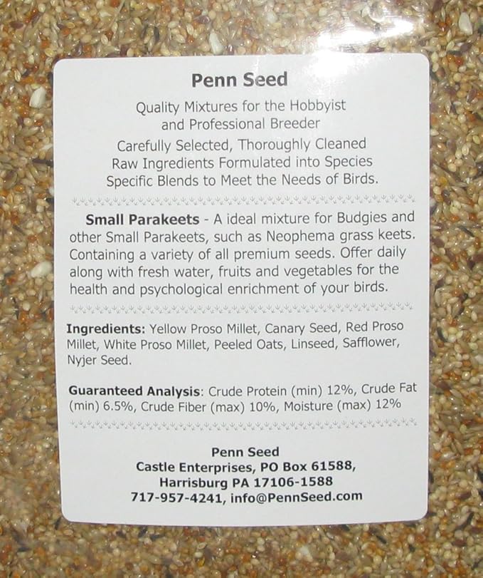 Small Parakeet (Budgie-Neo), 2 kg (4.4 lbs) Pour Spout Bag