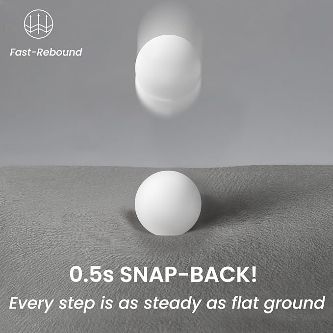 GoGoBunny Ramp Dog Stairs for Couch Sofa and Chair 15.7" H, 3-Step Pet Steps for Small Dogs and Cats, Non-Slip Waterproof Fabric Cover, Stable and Balanced Indoor Step, Pets Friendly, Grey