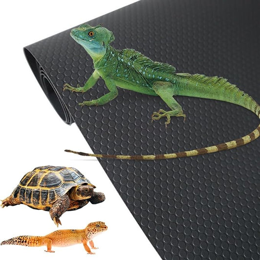 Reptile Substrate Mat Terrarium Carpet, 18" x 79" Non-Adhesive Reptile Terrarium Bedding Substrate Liner, Bearded Dragon Tank Accessories for Reptile,Leopard Gecko,Lizard,Tortoise