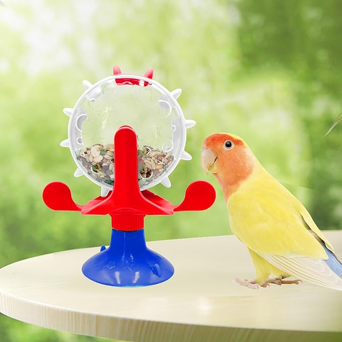 Oooct Bird Foraging Toys, Parrot Rotating Feeders, Bird Chewing Toys, Bird Enrichment Toys, Bird Cage Accessories, Suitable for Birds Parrots Parakeets Cockatiels Conures Lovebirds