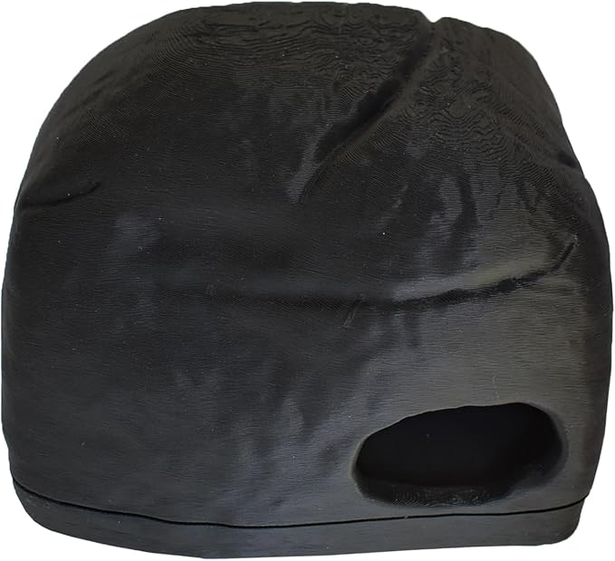 Gecko Cave Reptile Hide - Naturalistic Terrarium Shelter for Geckos, Lizards,Snakes, Bearded Dragons, Tortoises and Other Reptiles - Black