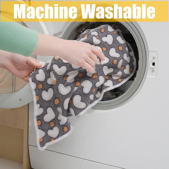 3 Pack Cat and Dog Blanket Soft & Warm Fleece Flanne Pet Blanket, Great Pet Throw Sleep Mat for Puppy Cats Small, Medium & Large Dogs Cute Star/Love/Bone (Medium 30" x 20")