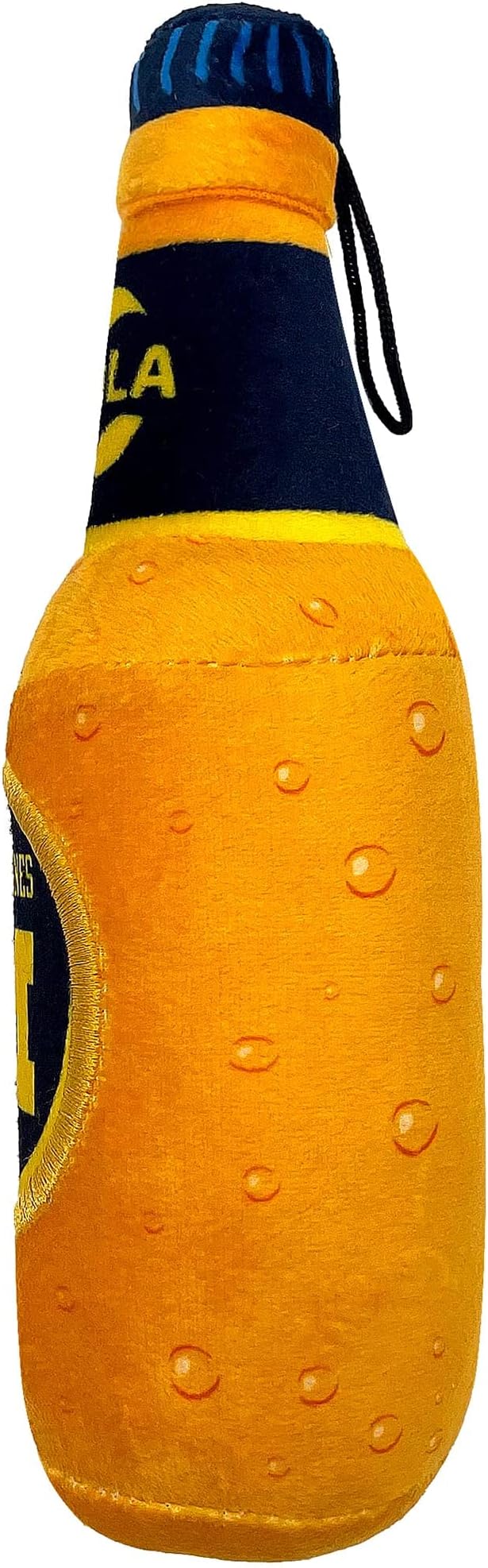 NCAA Michigan Wolverines Beer Bottle Plush Dog & CAT Squeak Toy- Cutest Stadium SODA Bottle Snack Plush Toy for Dogs & Cats with Inner Squeaker & Beautiful Football/Basketball Team Name/Logo
