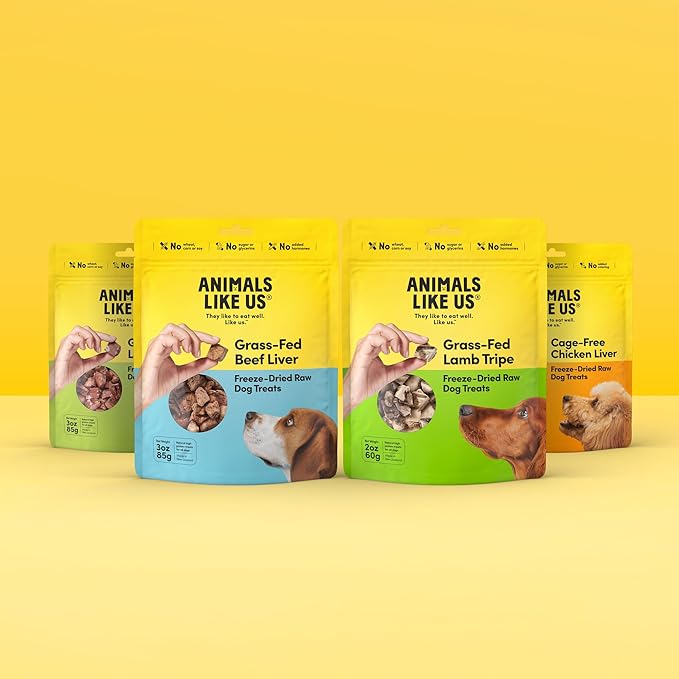 Premium Dog Treats, Freeze-Dried Raw 100% Grass-Fed Lamb Tripe, Single Ingredient, Protein Rich, Non-GMO, No Wheat or Corn, 2 oz