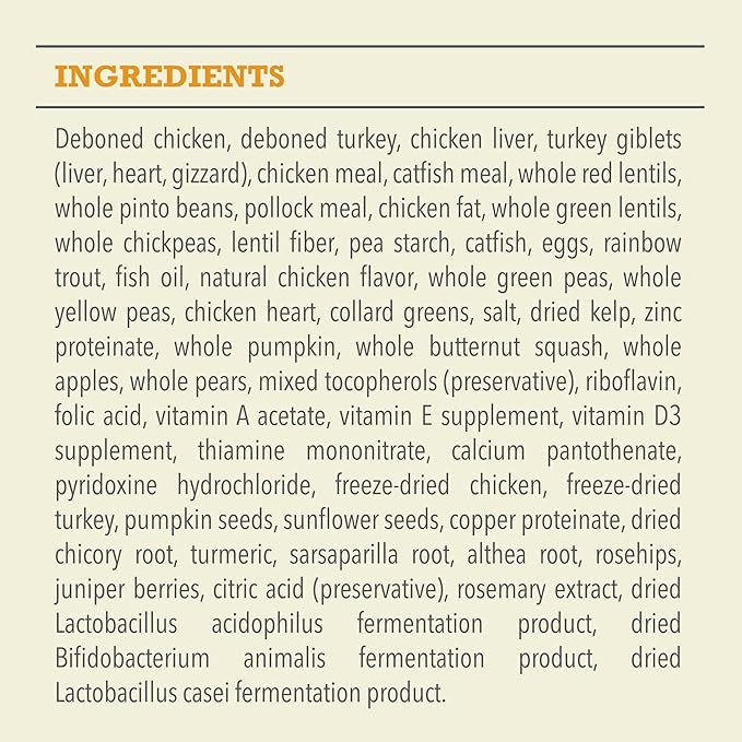 ACANA Highest Protein Grain Free Dry Dog Food Meadowland Recipe 25lb Bag