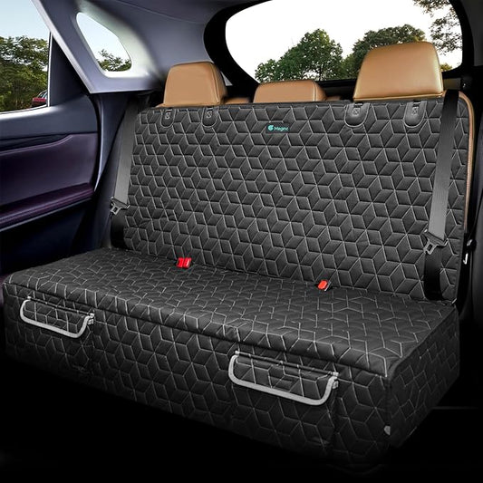 Dog Car Seat Cover for SUV, 100% Waterproof Backseat Cover for Dog in Car Heavy Durable Car Seat Covers for Dogs with Side Flap, Non Slip Bench Car Seat Protector for SUV,RAV4,CR-V,Mazda CX-5