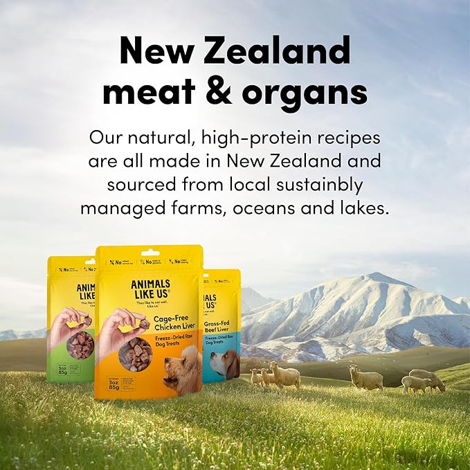 Premium Dog Treats, Freeze-Dried Raw 100% Grass-Fed Lamb Tripe, Single Ingredient, Protein Rich, Non-GMO, No Wheat or Corn, 2 oz