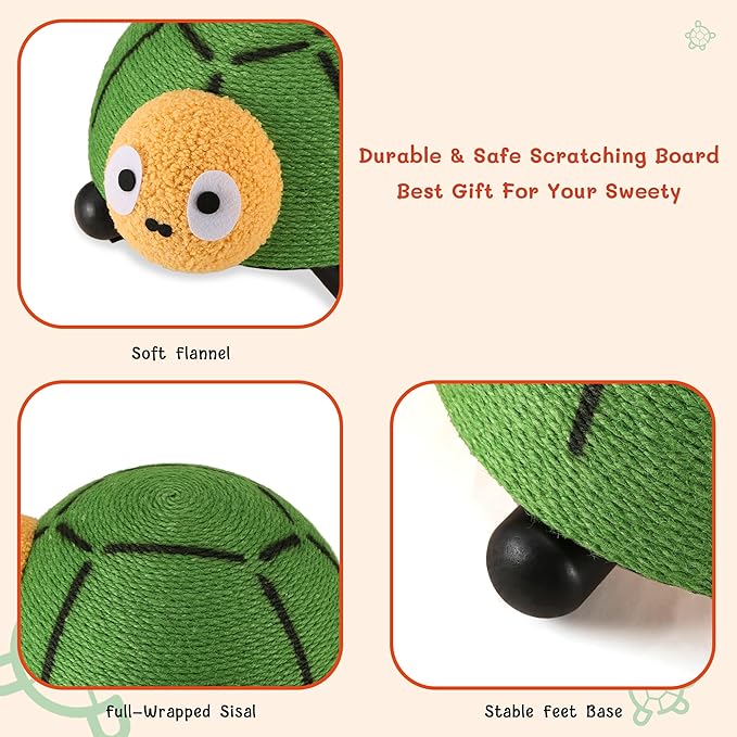 Cat Scratching Post Cute Scratching Board Install-Free Sisal Ball