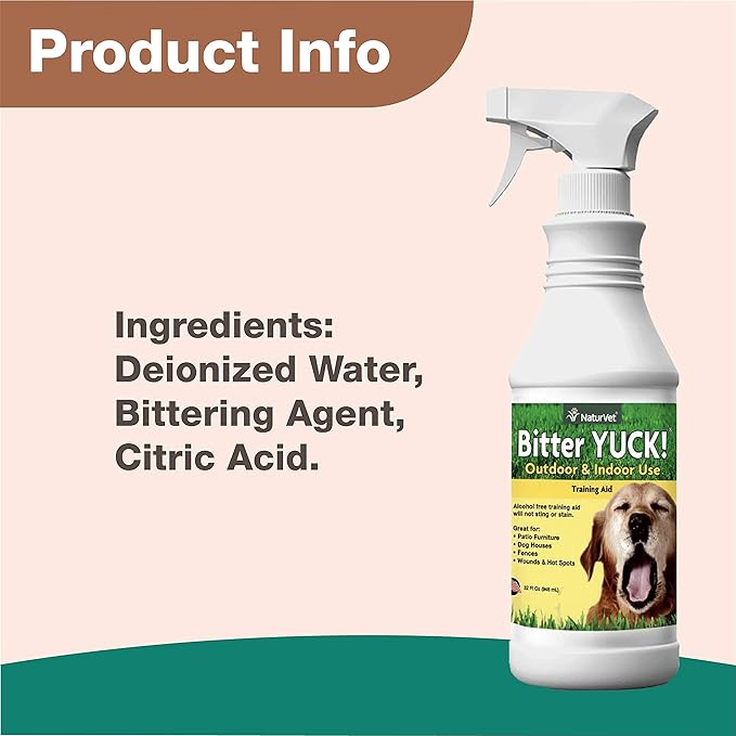 NaturVet 978249 Bitter Yuck for Outdoor Pets, 32-Ounce