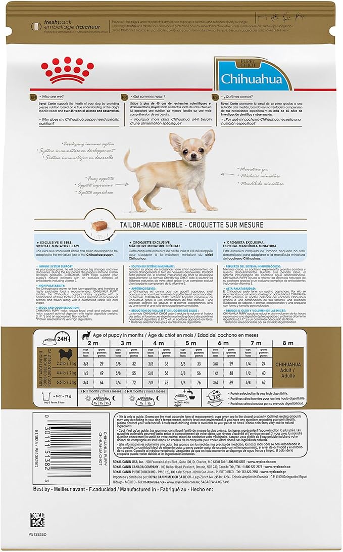 Royal Canin Breed Health Nutrition Chihuahua Puppy Dry Dog Food, 2.5 lb Bag