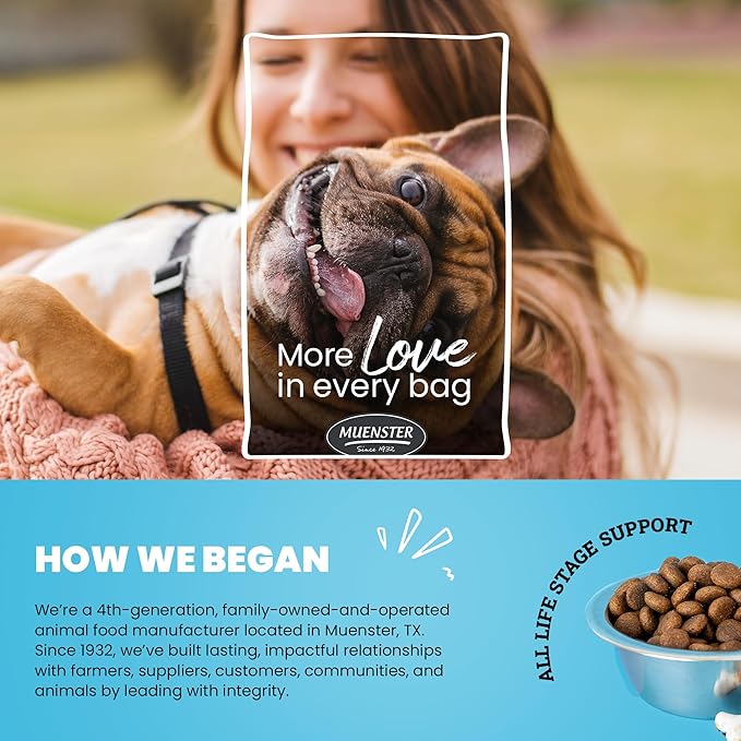 Muenster Ancient Grains Chicken & Pork Dry Dog Food, 4lb - Gluten-Free, High Protein, Digestive Support