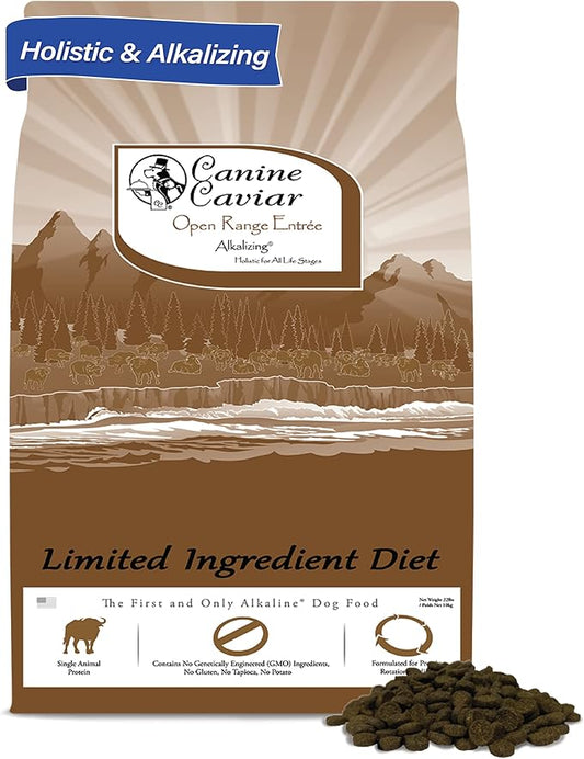 Canine Caviar Grain-Free Free-Range Buffalo Dog Food, 4.4Lb.